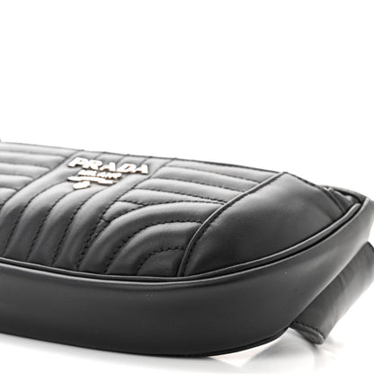 Prada Soft Calfskin Impunture Diagramme Belt Bag Black 10 of 10