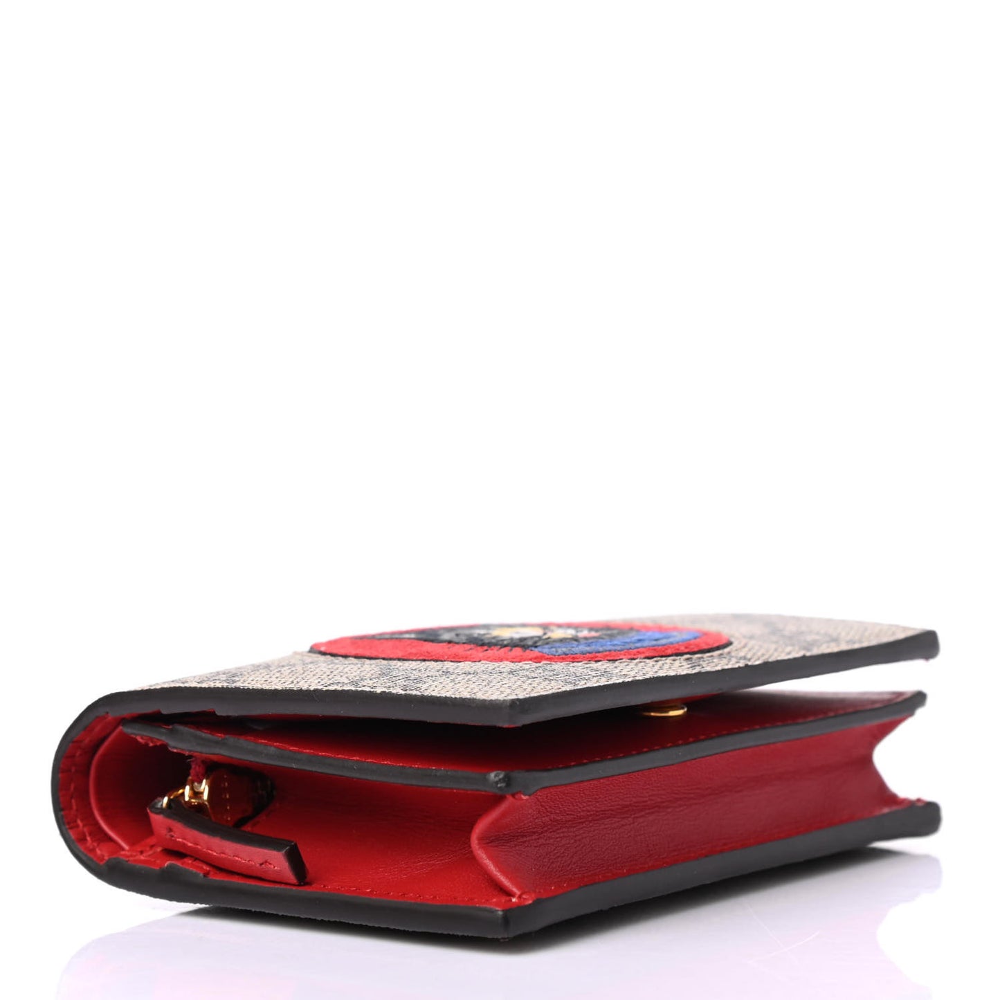 Soft GG Supreme Monogram Mystic Cat Card Case Wallet