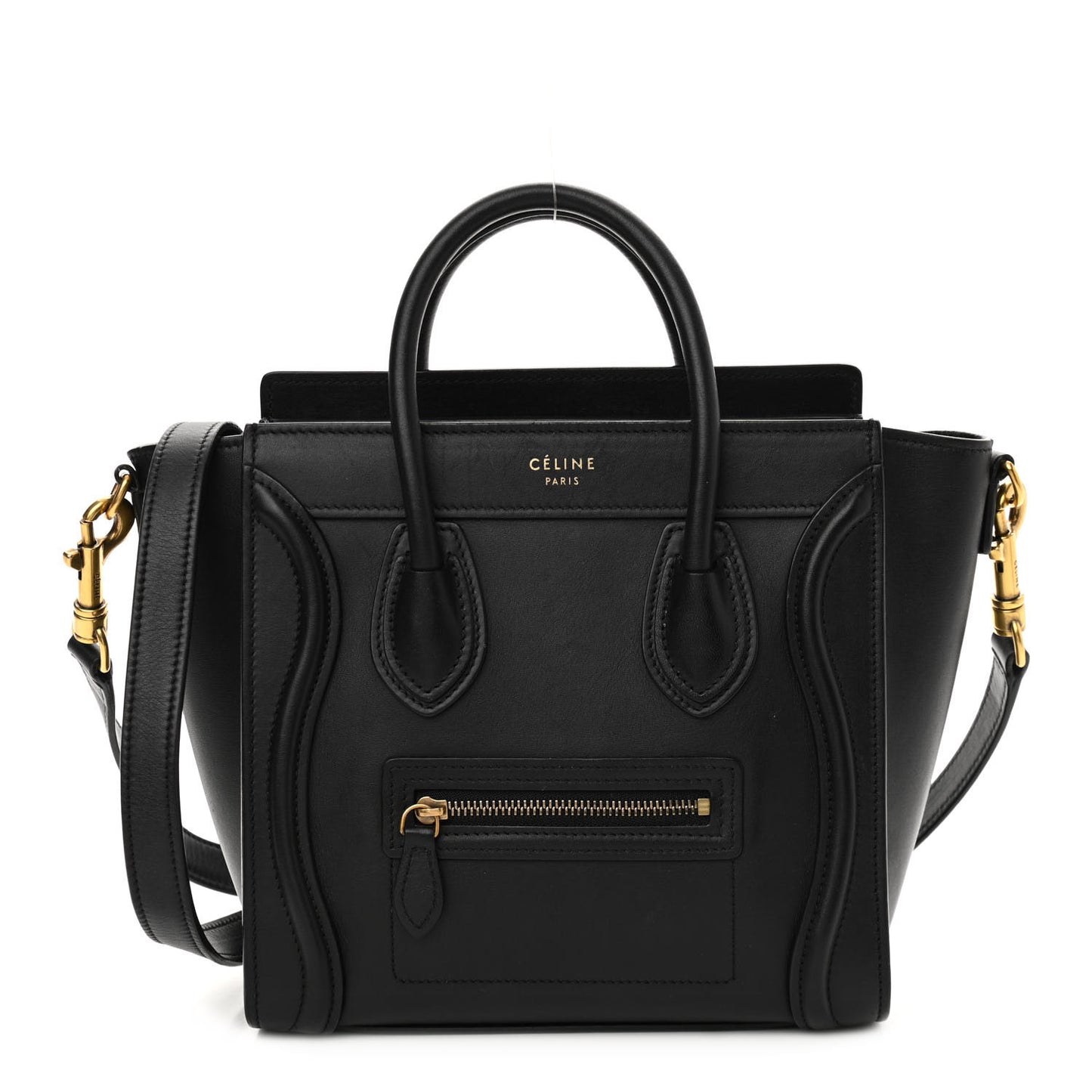Smooth Calfskin Nano Luggage Black