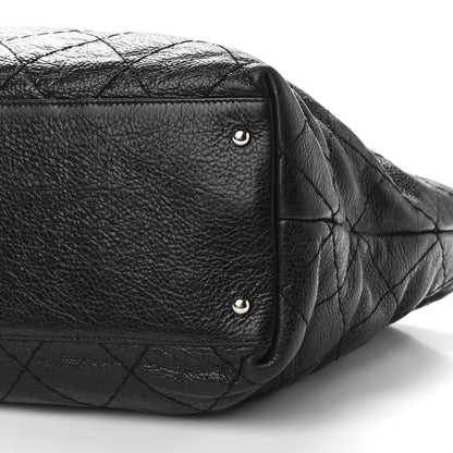 Chanel Glazed Calfskin Large On The Road Tote Black 12 of 15