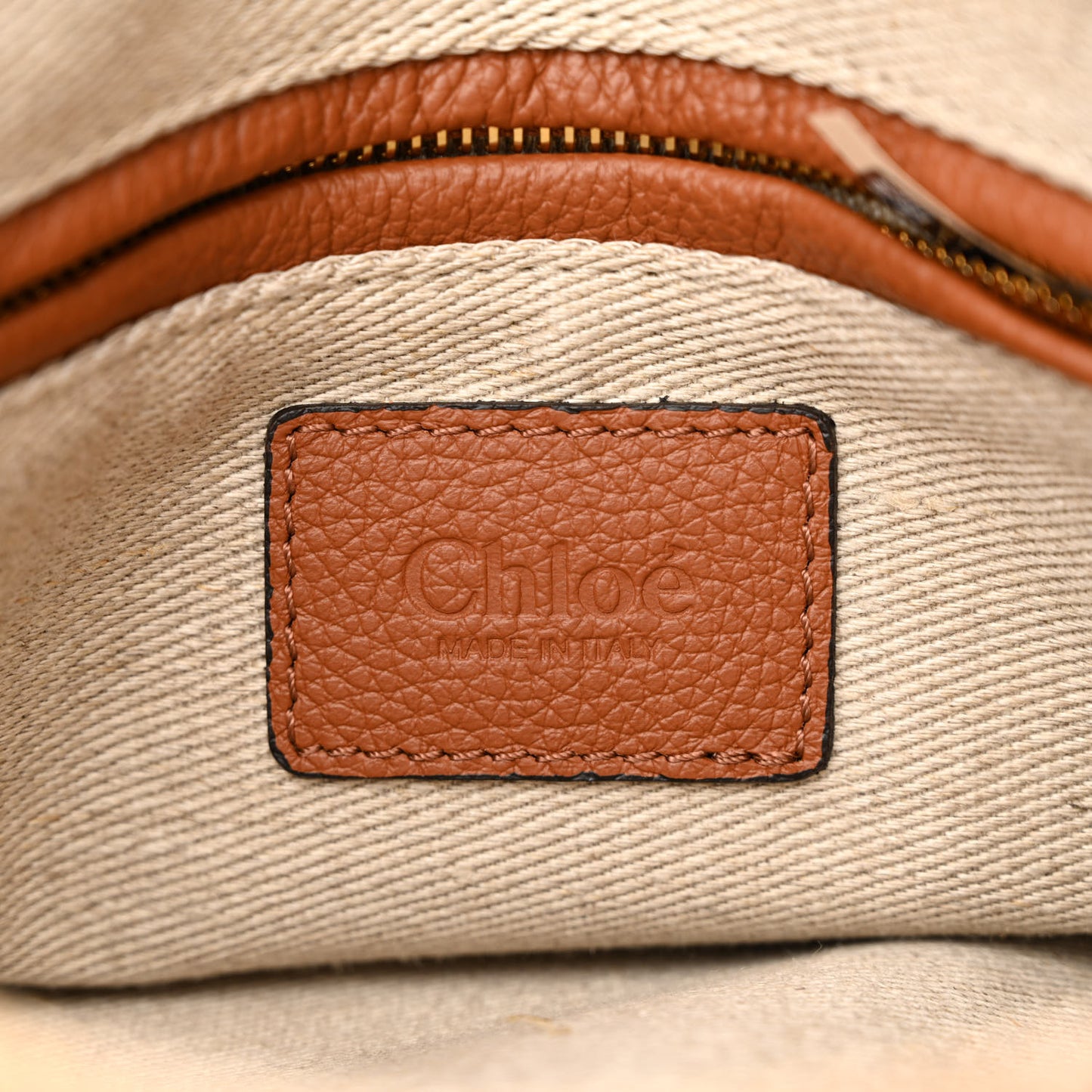Calfskin Small Marcie Satchel Tan