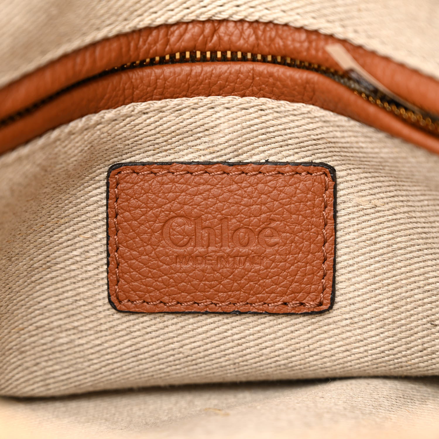 Chloe Calfskin Small Marcie Satchel Tan 6 of 10