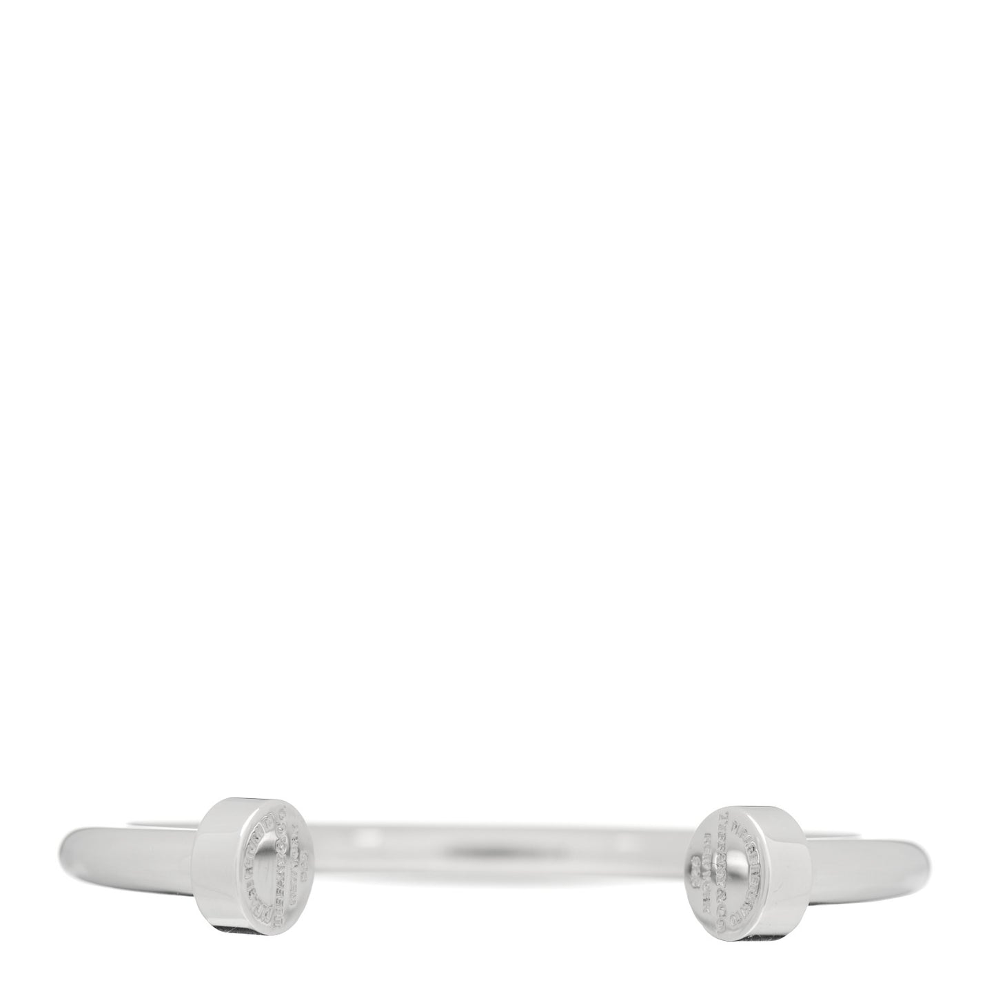 Sterling Silver Return to Tiffany Narrow Circle Edge Cuff Bracelet