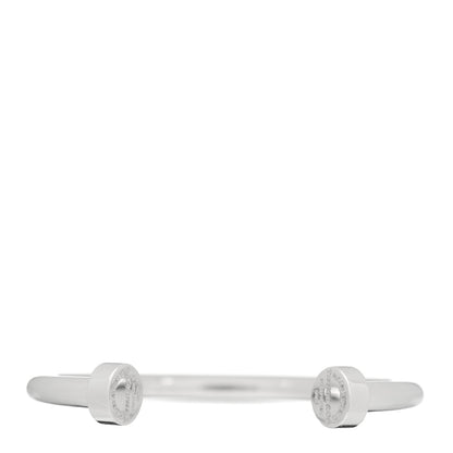 Tiffany Sterling Silver Return to Tiffany Narrow Circle Edge Cuff Bracelet 1 of 4