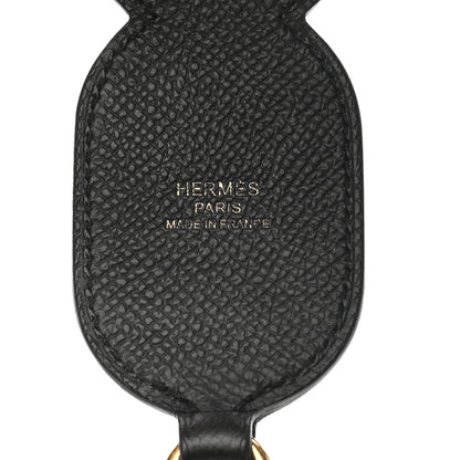 Hermes Epsom Maillons Shoulder Strap Black Gold 4 of 5