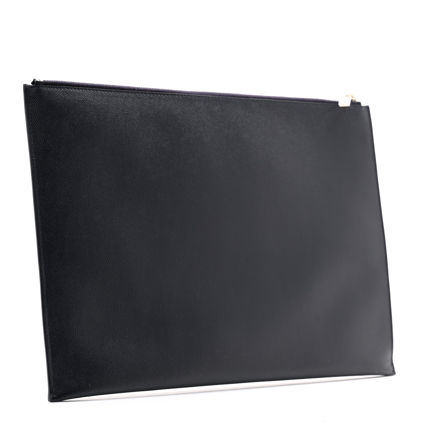 Saint Laurent Grain De Poudre Zipped Tablet Holder Marine 3 of 8