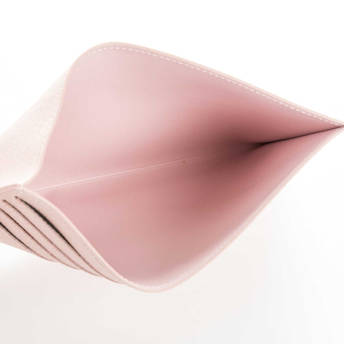 Calfskin Felicie Card Holder Insert Rose Ballerine