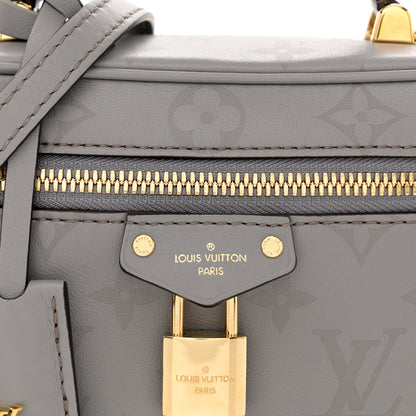 Louis Vuitton Calfskin Monogram Vanity Chain Pouch Trianon Grey 7 of 9