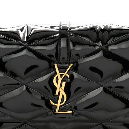 Saint Laurent SAINT LAURENT Patent Quilted Le 57 Diamond Shoulder Bag Black 8 of 13