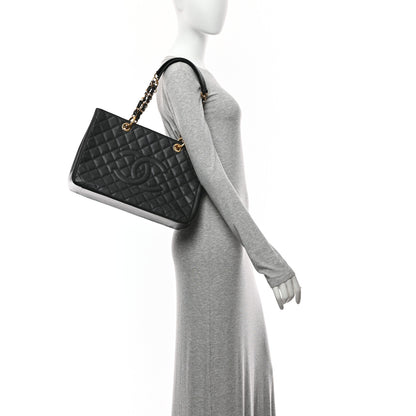 Chanel Caviar Quilted Grand Shopping Tote GST Black 2 of 10
