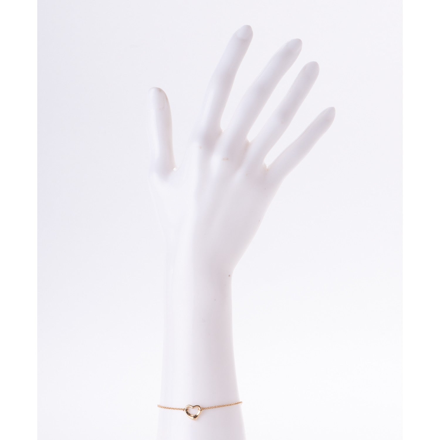 Tiffany 18K Yellow Gold Elsa Peretti Open Heart Bracelet 2 of 6