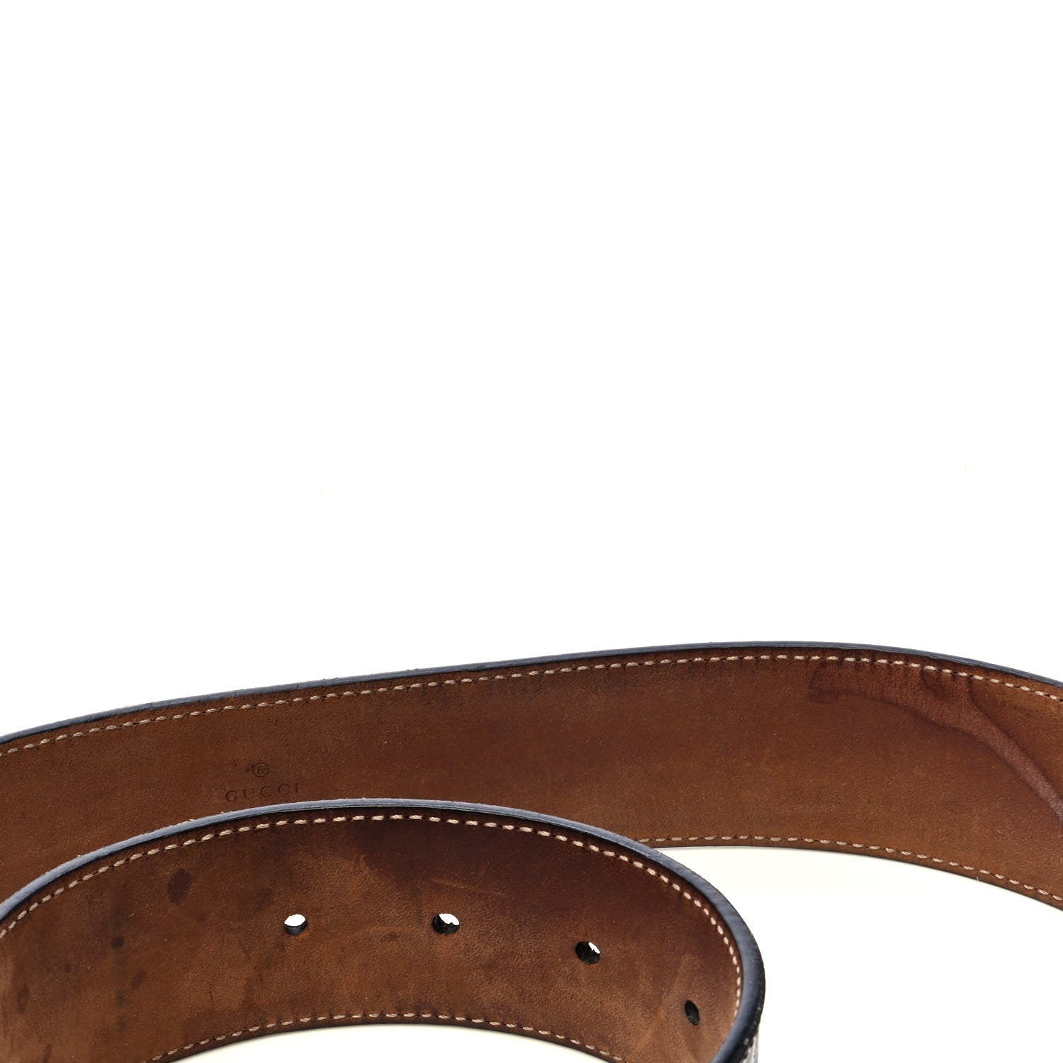 Gucci Imprime Monogram Interlocking G Belt 85 34 Black 4 of 4