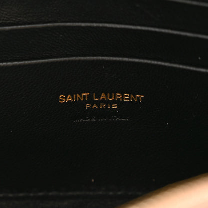 Saint Laurent Grain De Poudre Matelasse Monogram Mini Lou Camera Bag Vintage Peach 6 of 9
