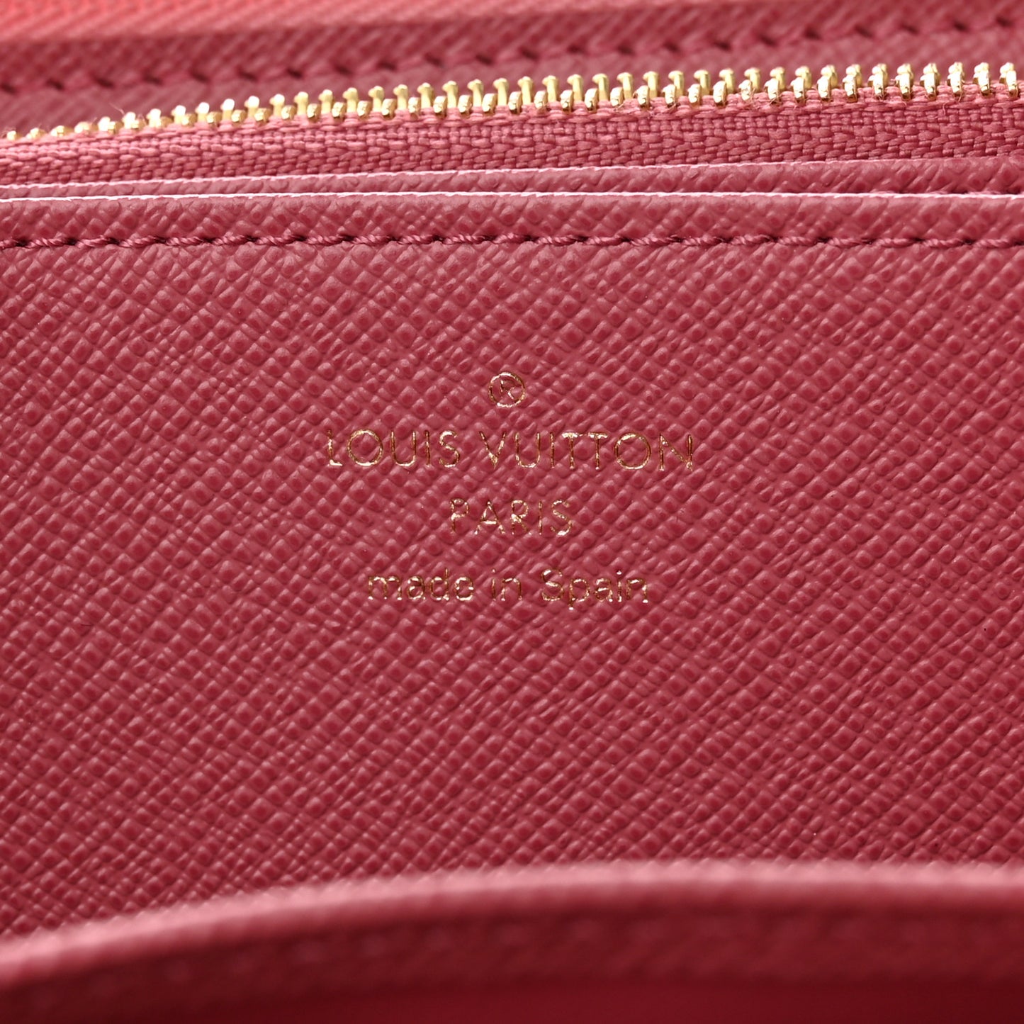 Denim Monogram Jacquard Zippy Wallet Pink