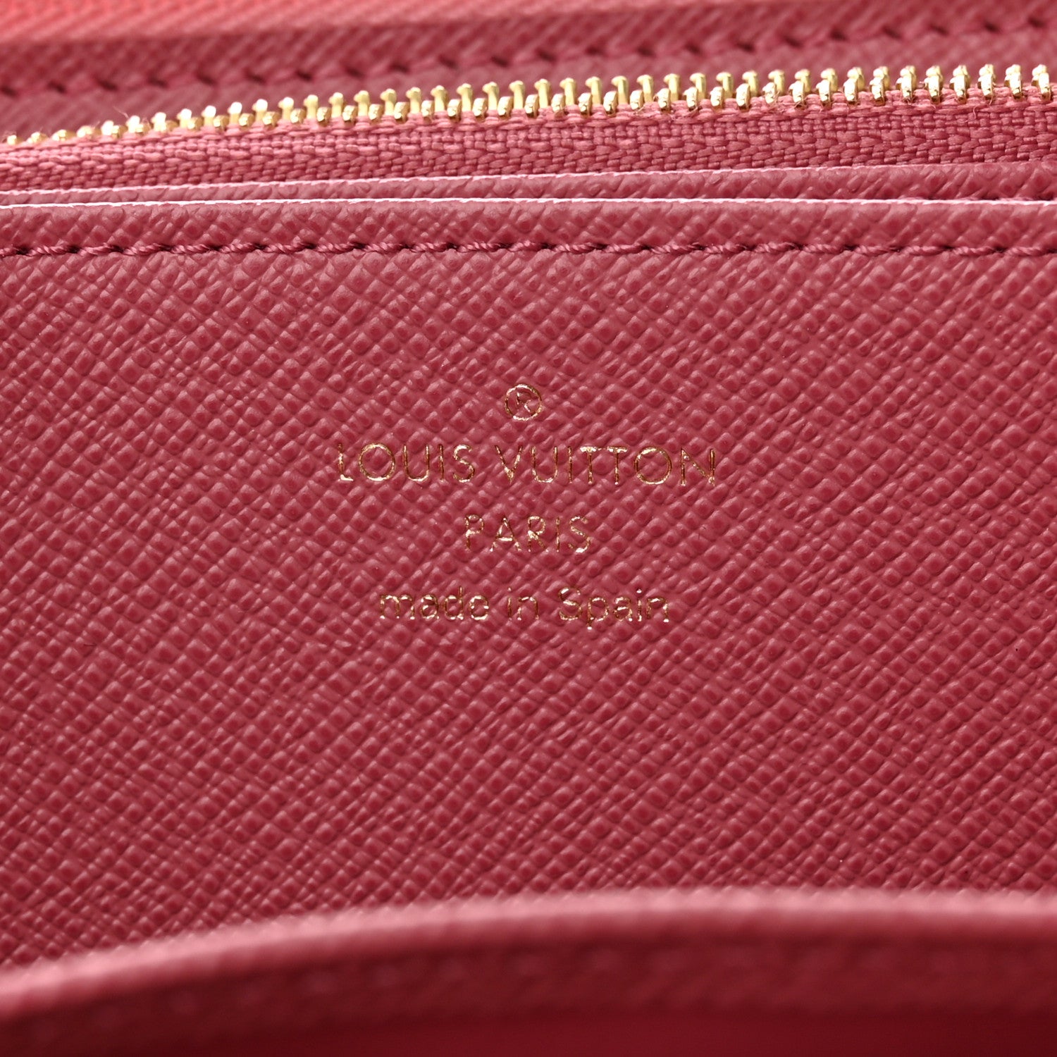Louis Vuitton Denim Monogram Jacquard Zippy Wallet Pink 6 of 10