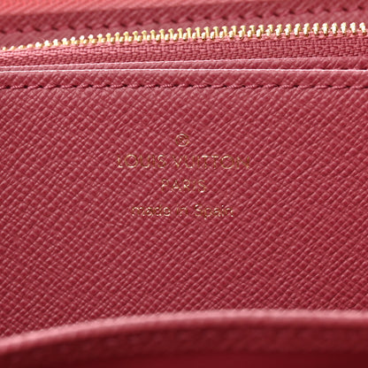 Louis Vuitton Denim Monogram Jacquard Zippy Wallet Pink 6 of 10