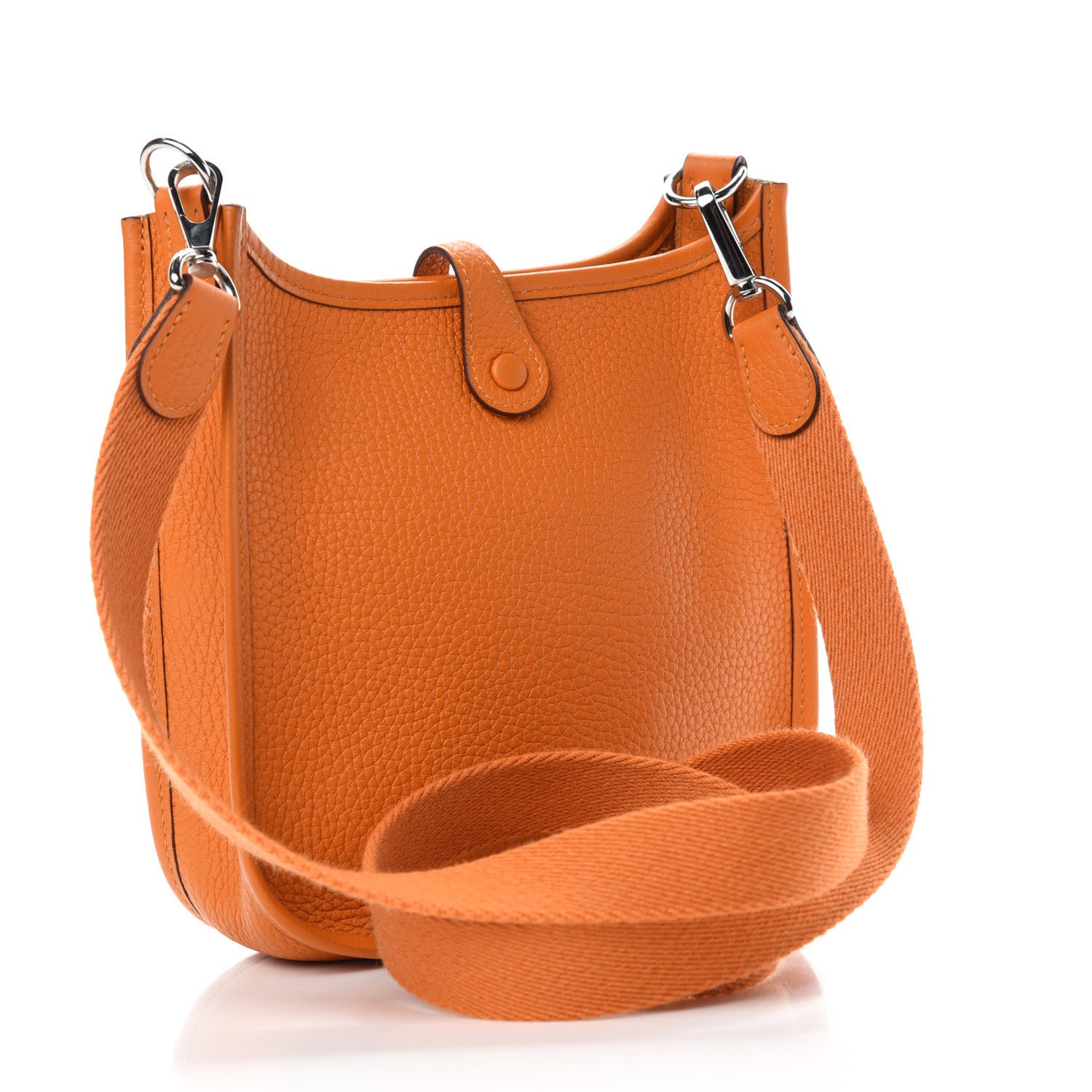 Hermes Taurillon Clemence Evelyne TPM Abricot 3 of 10