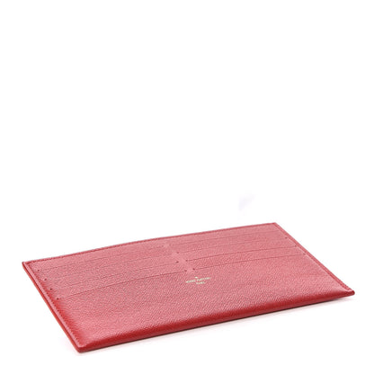 Louis Vuitton Calfskin Felicie Card Holder Insert Cherry 4 of 5
