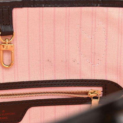 Louis Vuitton Damier Ebene Neo Neverfull MM Rose Ballerine 15 of 15