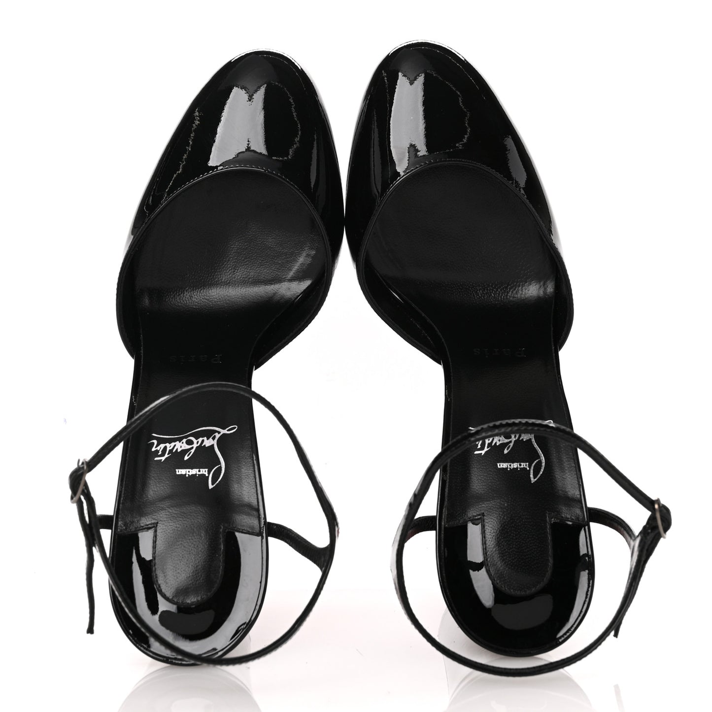 Patent Loo 130 Platform Sandals 40.5 Black