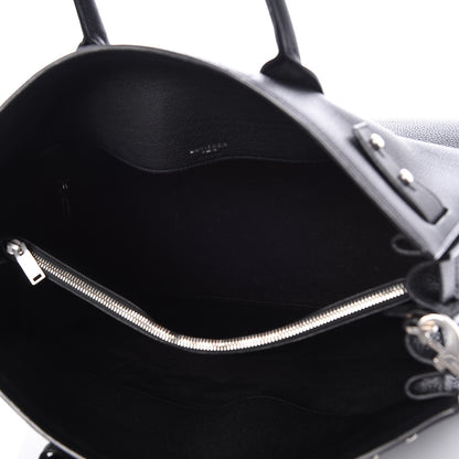 Saint Laurent Grained Calfskin Medium Souple Sac De Jour Black 5 of 6