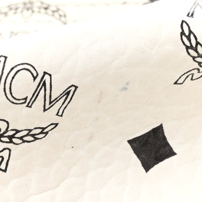 MCM Visetos Medium Side Studs Stark Backpack White 14 of 18