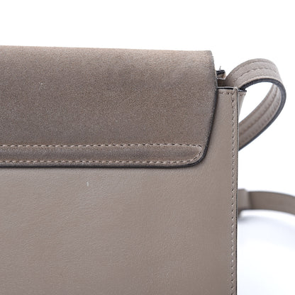 Chloe Suede Calfskin Small Faye Shoulder Bag Motty Grey 12 of 18