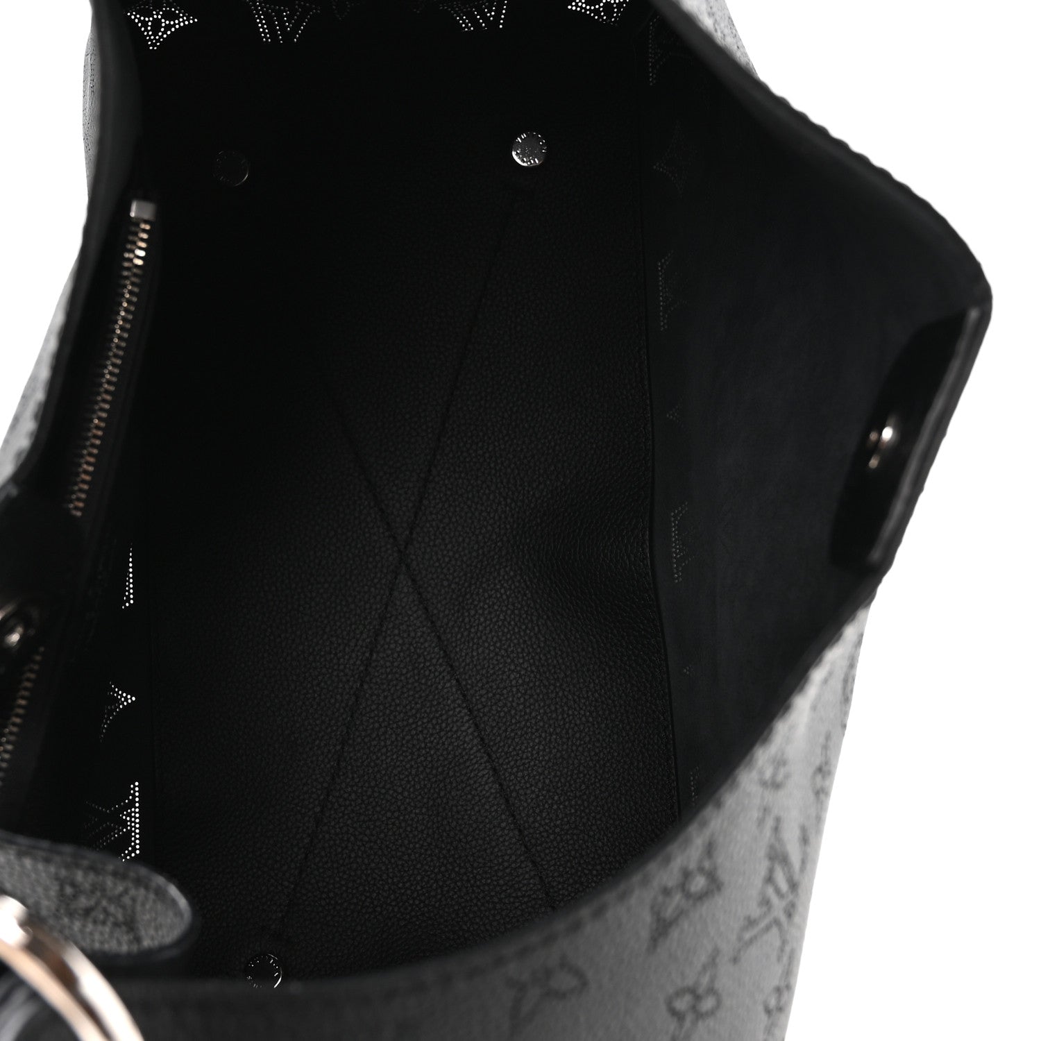 Louis Vuitton Mahina Carmel Hobo Black 4 of 8