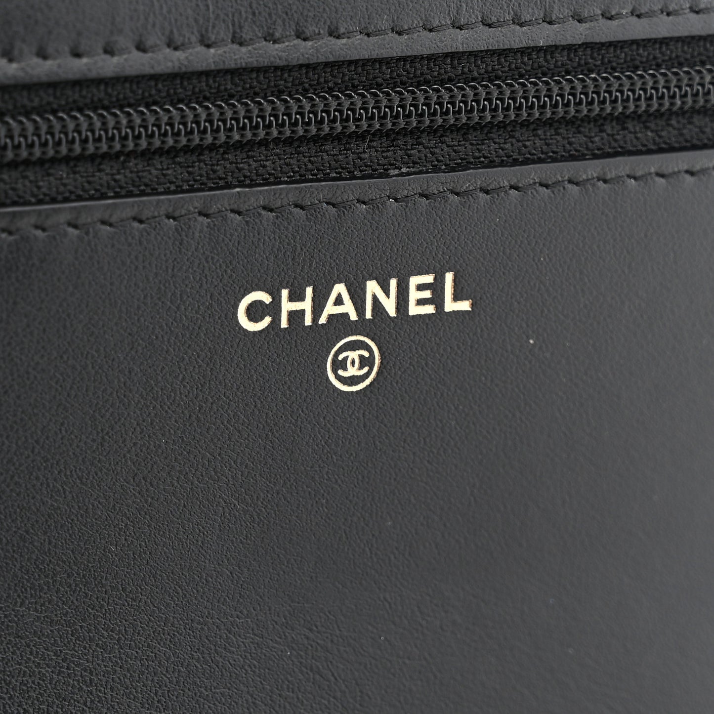 Caviar Quilted Boy Wallet On Chain WOC Black