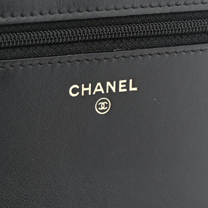 Chanel Caviar Quilted Boy Wallet On Chain WOC Black 6 of 11
