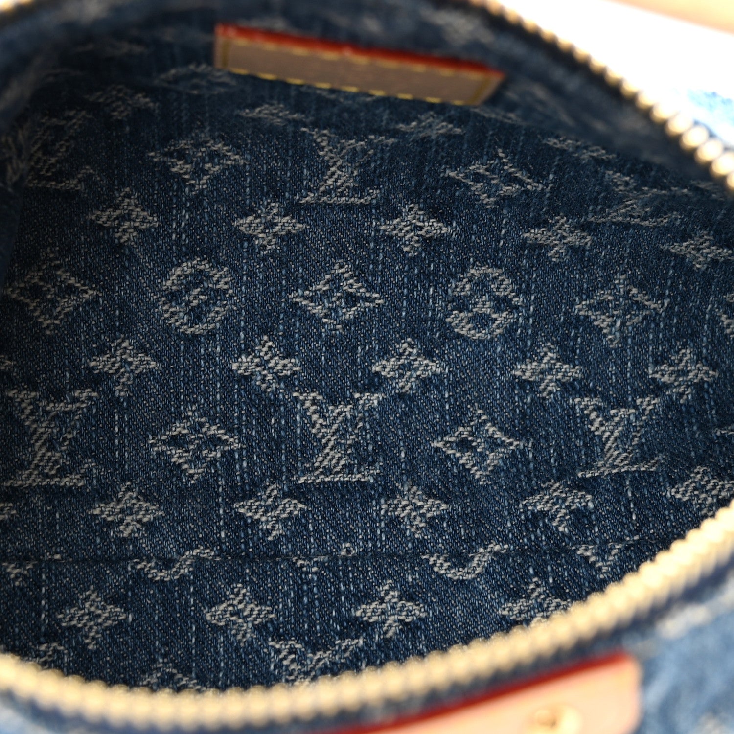 Louis Vuitton Monogram Denim Hills Pochette Blue 6 of 9