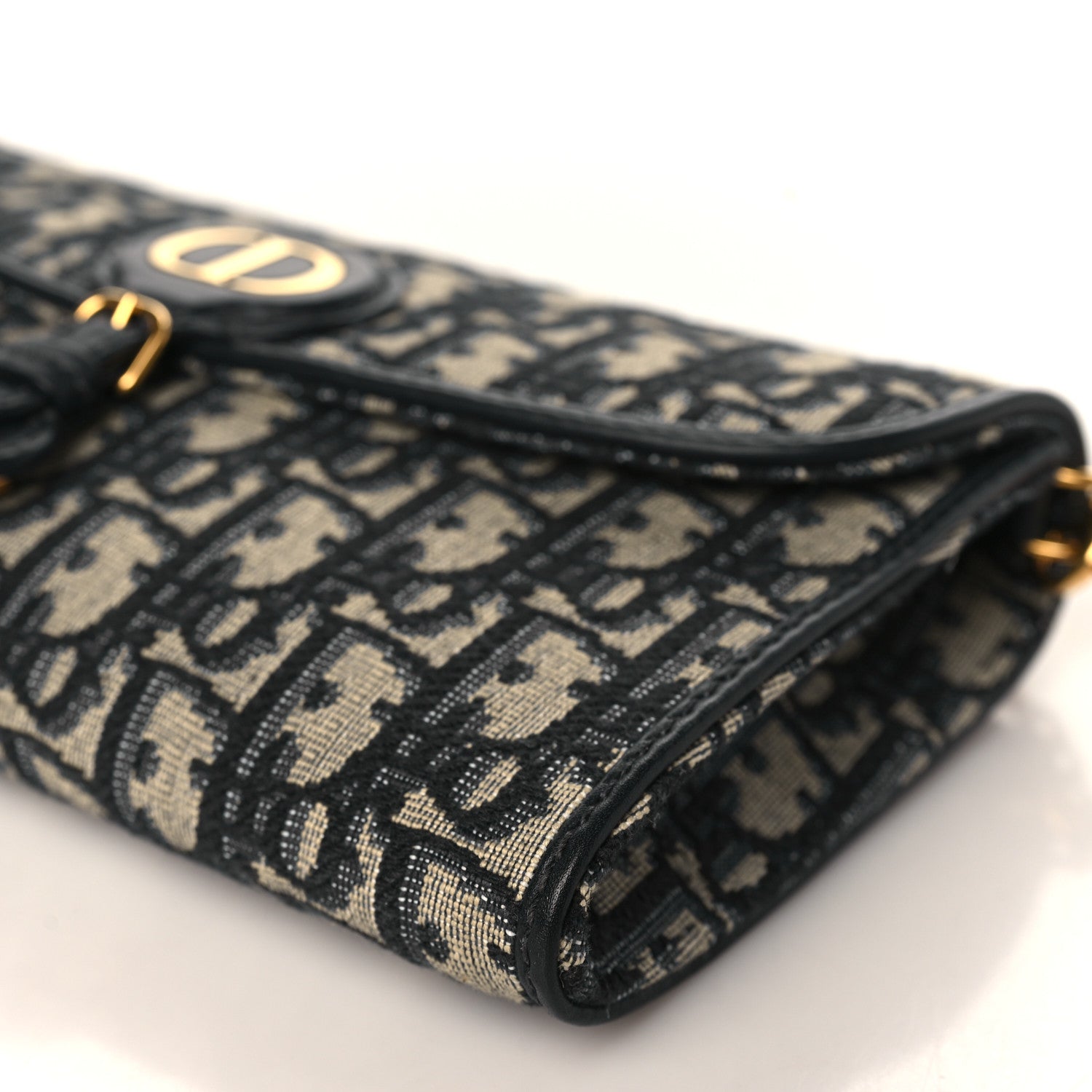 Christian Dior Oblique Bobby East West Pouch With Chain Blue 9 of 10