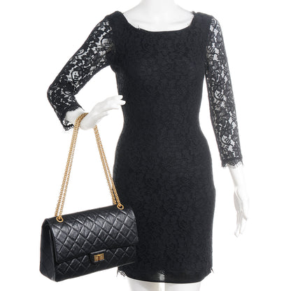 Chanel Aged Calfskin Quilted 2.55 Reissue 226 Flap Black 2 of 9