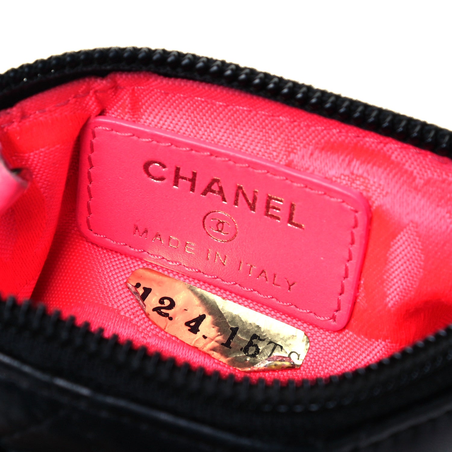 Chanel Calfskin Quilted Cambon Key Pouch Black 6 of 9