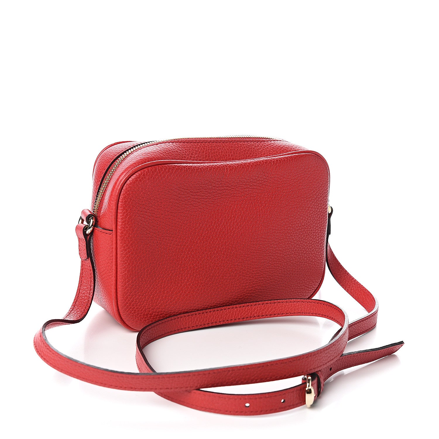 Gucci Pebbled Calfskin Small Soho Disco Bag Tabasco Red 2 of 8