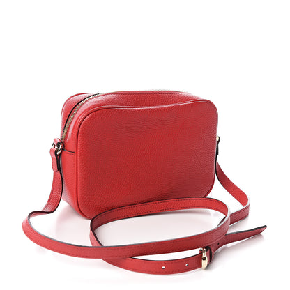 Gucci Pebbled Calfskin Small Soho Disco Bag Tabasco Red 2 of 8