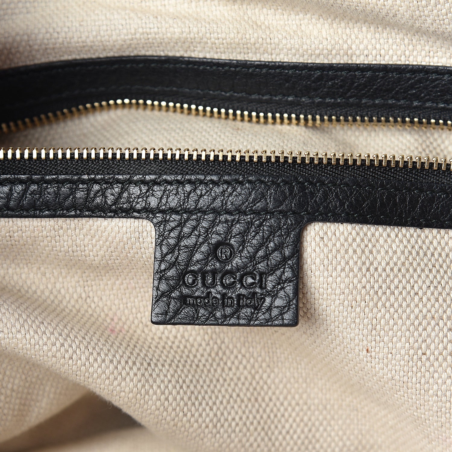 Gucci Pebbled Calfskin Large Soho Top Handle Bag Black 5 of 8