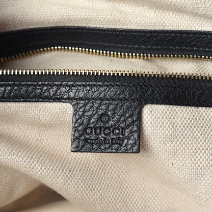 Gucci Pebbled Calfskin Large Soho Top Handle Bag Black 5 of 8