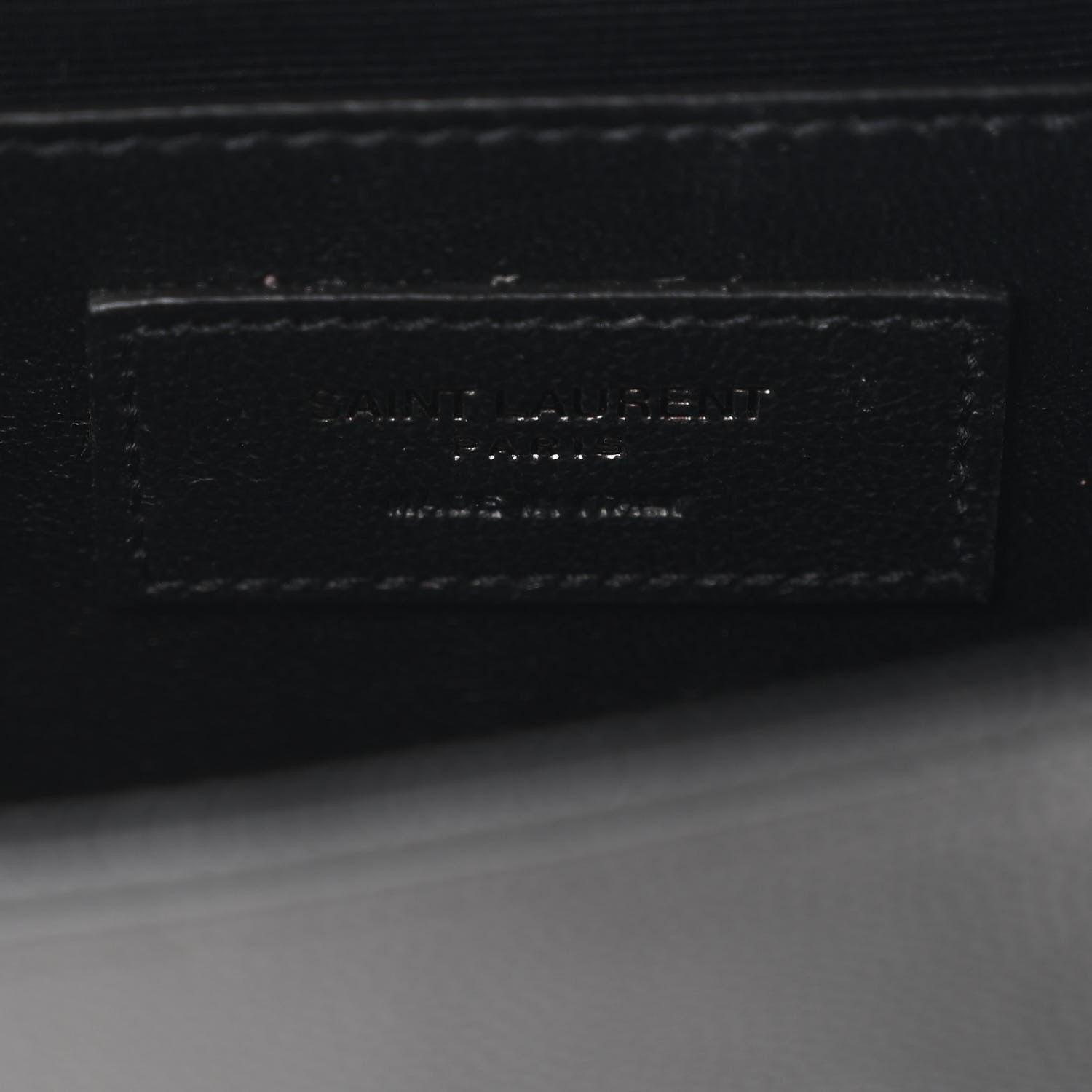 Saint Laurent Grain De Poudre Small Monogram Monochrome Kate Satchel Black 6 of 11