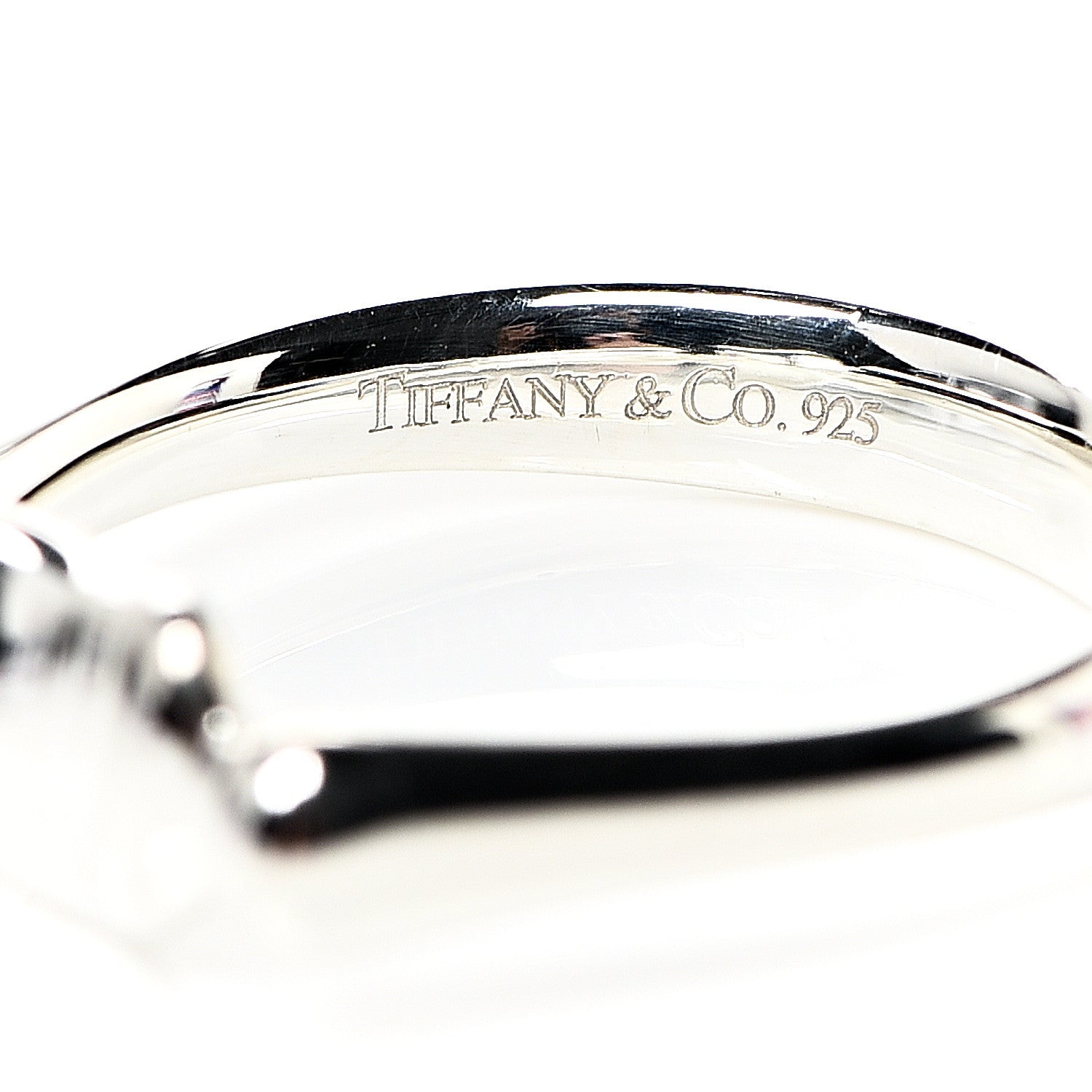 Tiffany Sterling Silver Elsa Peretti Bean Ring 49 5 4 of 4