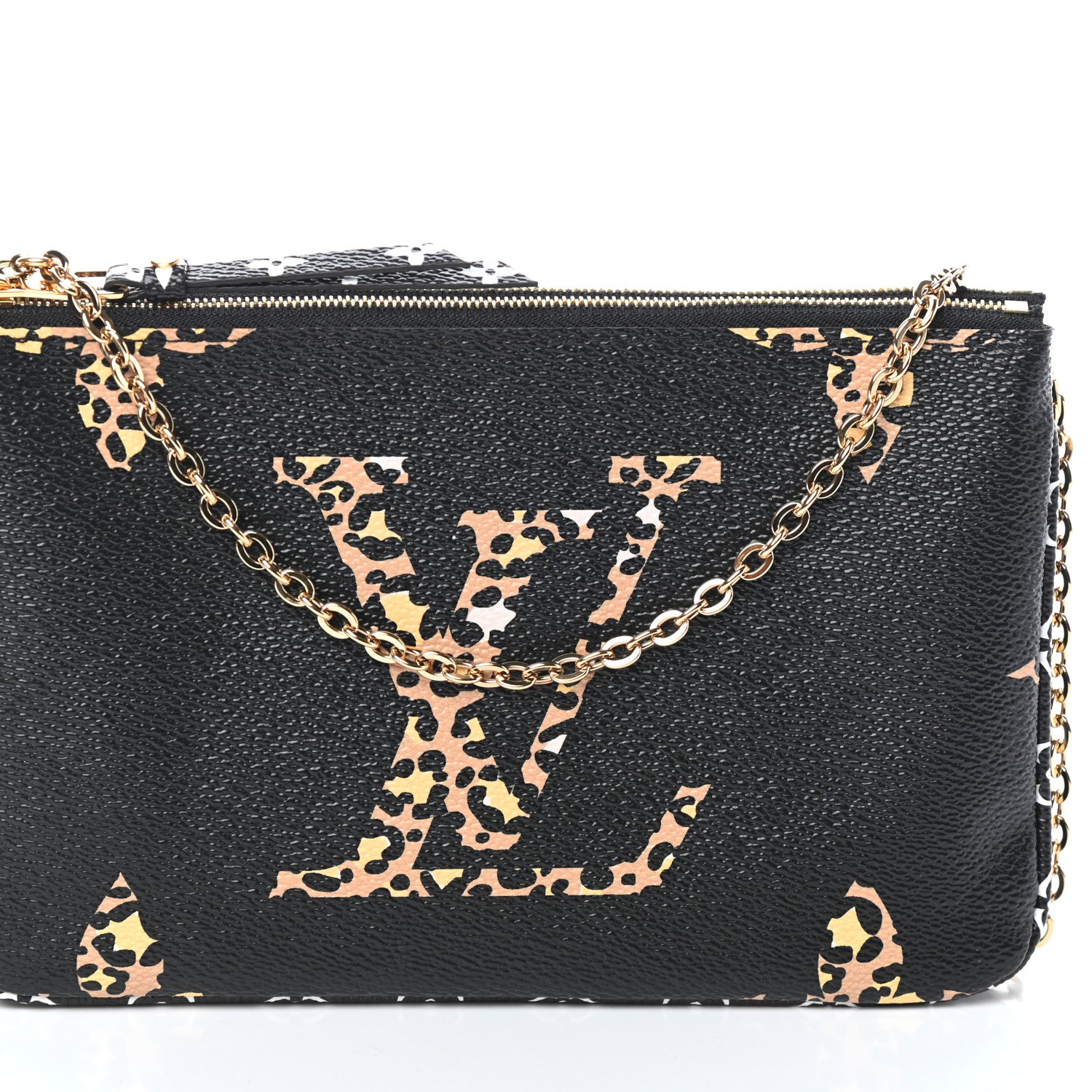 Louis Vuitton Monogram Giant Jungle Pochette Double Zip Black 8 of 10