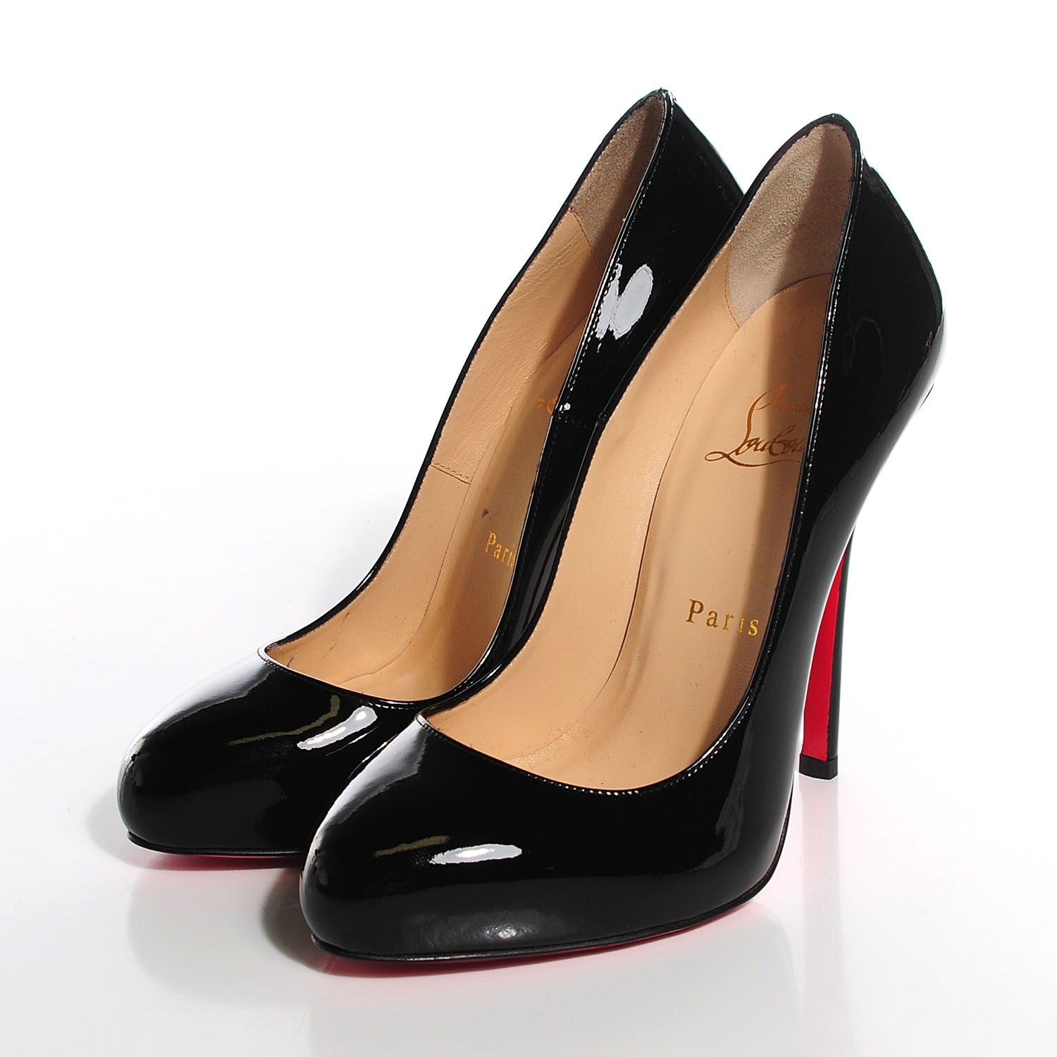 Christian Louboutin Patent Argotik 120 Pumps 37 Black 3 of 7