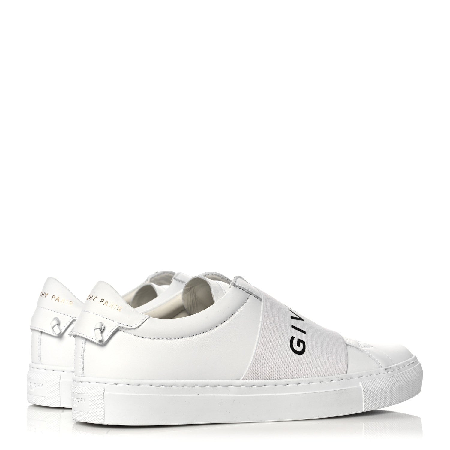 Givenchy Calfskin Band Logo Womens Urban Street Sneakers 37.5 White 4 of 11