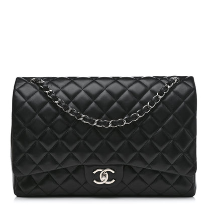 Chanel Lambskin Quilted Maxi Double Flap Black 1 of 20