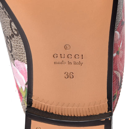 Gucci GG Supreme Monogram Blooms Womens Princetown Slippers 36 Beige Multicolor Dry Rose 6 of 9