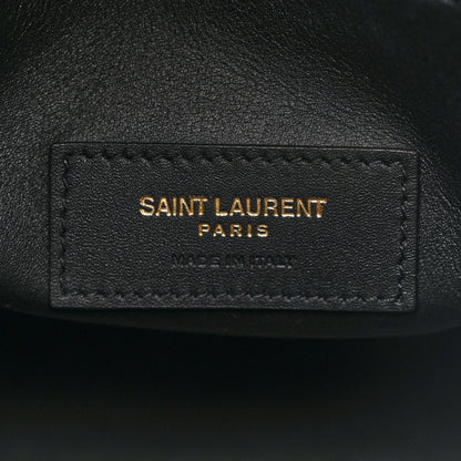 Saint Laurent Smooth Calfskin Small Le 5 A 7 Soft Hobo Black 6 of 10