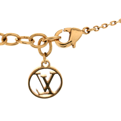 Louis Vuitton Nanogram Name Tag Necklace Gold 6 of 6