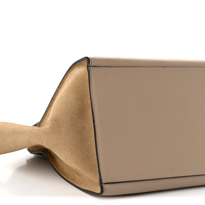 Celine Drummed Calfskin Suede Medium Trapeze Dune 9 of 11