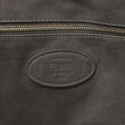 Fendi Cuoio Romano Selleria Medium FF Tote Black 6 of 10