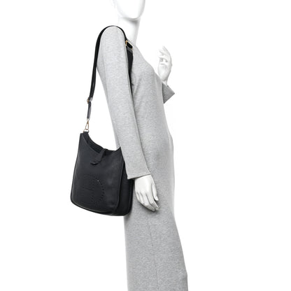 Hermes Taurillon Clemence Evelyne III PM Black PM Black 2 of 10